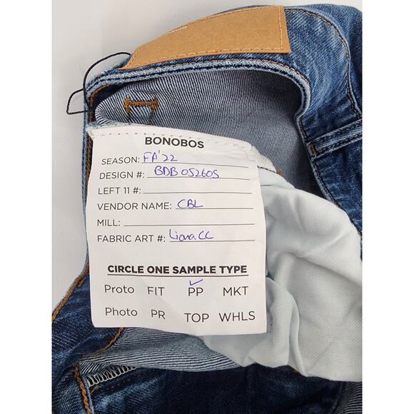 Bonobos Men's Daytime Wash Denim Blue Jeans Size 32x32 - Picture 8 of 10